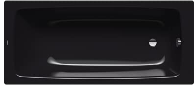 Kaldewei Badewanne Cayono Modell 748, 160 x 70 x 40 cm schwarz mit Perl-Effekt