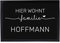 Personalisierte Fußmatte | Fußmatte Familie personalisiert | Fußmatte für Paare & Familien | Heimathafen | Herzdesign (Hier wohnt)