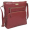 ASSOTS Leather Crossbody Bag for Women – Triple Zip Crossover Purse Travel Bag Fits iPad Pro 11” (Agatha - Chilli Pepper Waxy Vt)