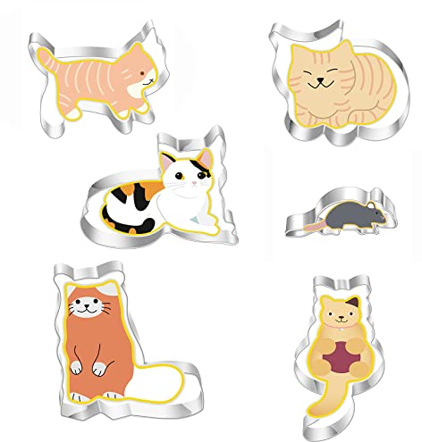 Ausstechformen Edelstahl Set (Ausstechformen Katze&Maus)