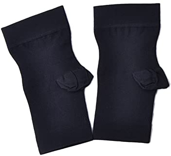 SEIWEI 1 Paar Sprunggelenkbandage, S/M/L/XL/XXL Knöchelbandage Fußbandage für Herren und Damen, Schwarz/Hautfarbe Plantar Fasciitis Socken Kompressionssocken für Sport Fussball Fitness