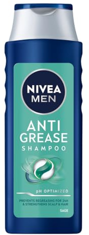 NIVEA MEN Anti Grease Shampoo für fettiges Haar mit Salbei für Männer 400 ml