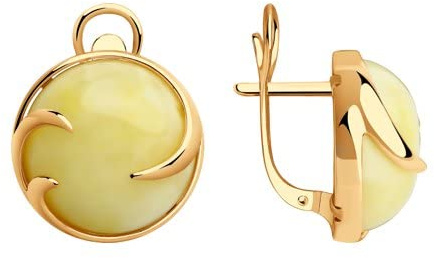 Ohrringe Ohrschmuck Kreolen Sterling Silber vergoldet Rosegoldoptik Bernstein Damenschmuck Echtschmuck bei Secretforyou