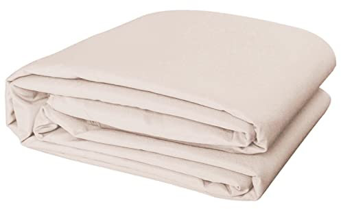 Toile De Rechange pour Cadre De Parapluie À 6 Baleines/8 Baleines, Housse De Parasol De Rechange, Diamètre 2.7m/3m, Amovible/Lavable (Color : Off White, Size : 3.0M - 6ribs)