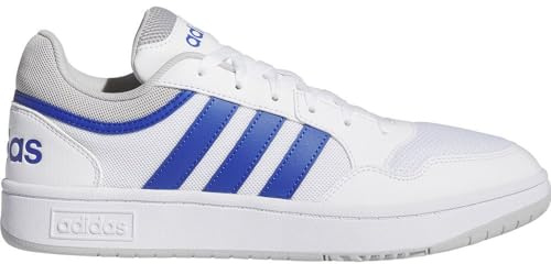 Adidas Herren Hoops 3.0 Summer Shoes, Cloud White/Team Royal Blue/Grey Two, 42 EU