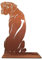Terma Stahldesign Rost Rhodesian Ridgeback 75 cm Hund Lebensgroß Handmade Germany tolle Gartendeko aus Metall Figur deko Geschenk Rostfigur Garten deko Gartenfigur, hundegrab deko
