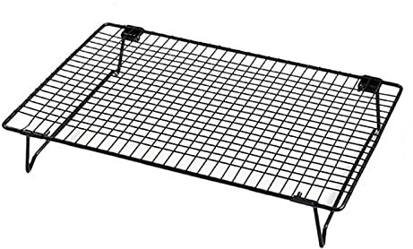 LOVIVER Griglie da Forno Griglia da Forno Raffreddamento a Filo Asciugatura Griglia per arrosti Torta Vassoio di Raffreddamento per Cucinare Pizza, 34 cm x 24 cm x 5,7 cm