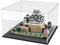 Acryl Vitrine Schaukasten für Lego 21060 21327 21058 75357, Glasvitrine Acrylbox Transparent Groß für Figuren Sammlerstücke Spielzeug mit Holz-Kunststoff-Basis & Licht, Schwarz Innen 35x35x20cm