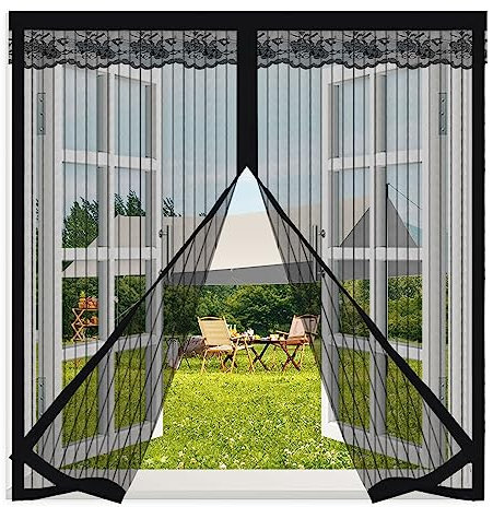 Zanzariere Magnetica per Finestre,80x140cm Tenda Zanzariere Magnetiche per Porte Finestre,Magneti Rete Anti Zanzare Insetti Traspirante,Facile da Installare Zanzariere Adesive per Finestre