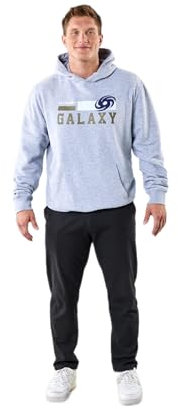 Frankfurt Galaxy 2023-Hoodie Felpa con Cappuccio, Grigio Chiaro, XL Unisex-Adulto