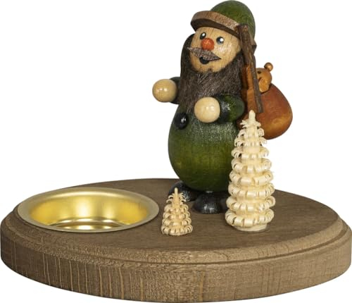 Rudolphs Schatzkiste Teelichthalter Jäger Teelicht bunt BxHxT 12x9x9cm NEU Kerze Kerzenlicht Teelicht Weihnachten Kerzenschmuck Tischschmuck Holzschmuck Holz Seiffen Erzgebirge Dekoration
