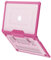 TECHGEAR Coque de Protection Rigide à Clipser avec béquille pour MacBook Air 13 Pouces 2020/2019/2018 pour modèles A2337 (M1)/A2179/A1932 Coque Rigide Transparente résistante aux Chocs - Rose