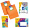 Minkocards 12 Einladungskarten zum 9. Kindergeburtstag Klettern Bouldern Mädchen Jungen Einladungen neunte Geburtstag incl. 12 Umschläge, 12 Partytüten/orange, 12 Aufkleber, 12 Lesezeichen