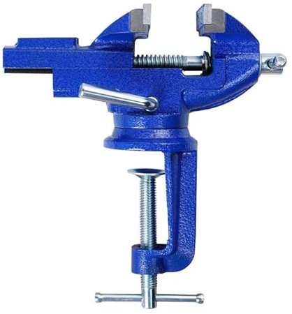 Multifunktionsschraubstock, Mini-Werkbank Modell 50/60/70/80, Universal-Schraubstock für Holzbearbeitungstische zu Hause, Flachschraubstock für kleine Vorrichtungen (Größe: 70 mm)