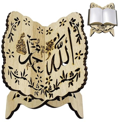 Kerzenhalter Koran Buchständer Quran, Buchhalter Faltbar Koran Bibel Heilige Buchhalter, Islamische Arabisch Orientalische Deko Geschenke