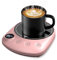 Mug Warmer, MQUPIN Coffee Mug Warmer for Desk 4 Temperature Settings (55℃/65℃/75℃/85℃), 1-12 Hour Timer Cup Warmer with 8 Hour Auto Shut Off, Smart Mug Warmer for Desk Coffee Milk Tea Cocoa(pink)