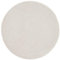 Taracarpet Kurzflor Boho Skandi Polyester Teppich in 3D Optik waschbar, pflegeleicht und robust ideal fürs Wohnzimmer, Schlafzimmer und Kinderzimmer auch als Badematte Creme Blätter 080 cm rund