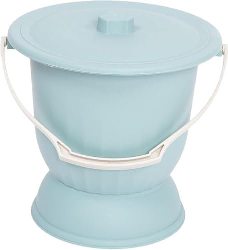 Pot de chambre de toilette portable, seau à urine pour adultes avec couvercles, urinoirs, crachettes, urinoirs pour personnes âgées, pot de nuit, toilettes de camping (A)