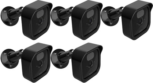Gusfeliz Outdoor Camera Mount, 360° Adjustable Outdoor Indoor Protective Cover Case Housing Mount Holder Stand Bracket Socket Accessories for Blink Camera System,5 Pack