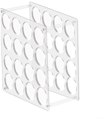 Honseadek Acryl Vinyl-Rollenhalter, 16 oder 32 Löcher, Abnehmbar, für Geschenkpapier, Malerei, Büro, Bastelraum, Aufbewahrung, Organisation