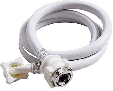 OKUMEYR 1.5m Per Lavatrice Pvc Antiesplosione Con Raccordo Flessibile e Facile Da Installare Compatibile Con Vari Modelli Di Lavatrici