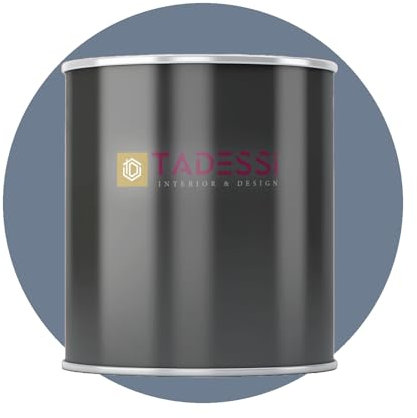 Tadessi Innenfarbe Blau - Taubenblau - abwaschbare Wandfarbe matt - Dispersionsfarbe - Geruchsarm und Lösemittelfrei - 1 Liter Gebinde