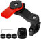 Freefire Support Téléphone Moto - Amortisseur de Vibrations Compatible avec Smartphones Universels, pour Guidon de Vélo, Trottinette, Quad, Scooter, Twist & Lock (Rouge)