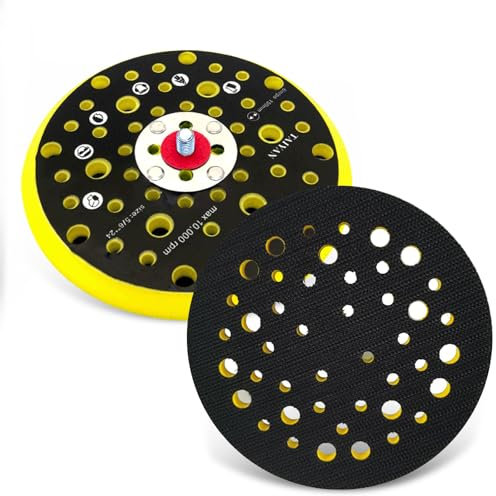 Zamety Disque Abrasif 150mm 6 Pouces, Plateau Ponceuse Applicable à Meuleuse d'angle, Universel Disque Poncage 150mm Kit Polissage, Applicable à Ponceuse Excentrique