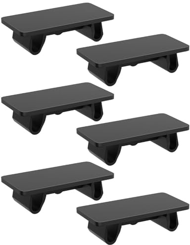 Greluma 6 Stk Wippschalterabdeckung, schwarz, Standard Marine Wippschalter Panel, Blanko Füller für Auto, LKW, Marineboot