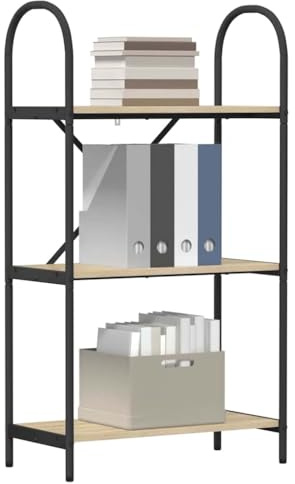 vidaXL Bookcase with Shelves - Rectangular Storage Unit - Modern Living Room Furniture