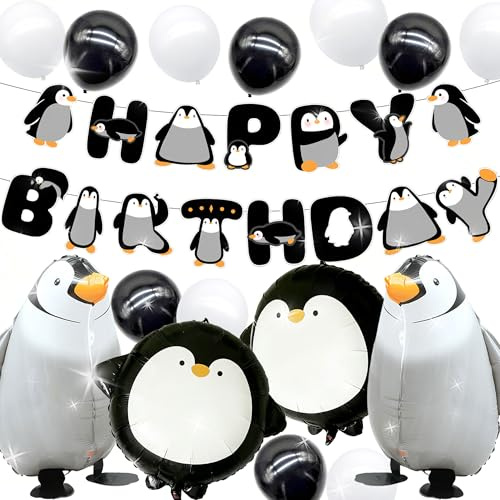 Pinguin Geburtstagsgirlande Dekoration Winter Onederland | Pinguin Geburtstagsgirlande Dekoration Winter Onederland Geburtstagsdekoration Pinguin Geburtstagsparty Dekoration