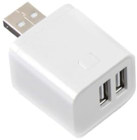 CashMuch Zigbee Smart USB-Adapter-Schalter für Tuya, 1-3-Gang-Mini-USB-Netzadapter mit Fernbedienung über App und für Alexa-Sprachsteuerung, Weiß