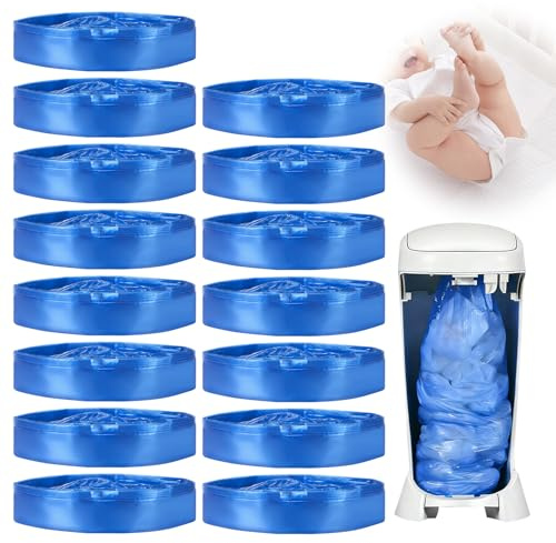 15 Piezas Recambios Cubos de Pañales, Recambios para Papelera de Pañales | Compatibles con la Mayoría de Cubos de Pañales, Económico y Práctico