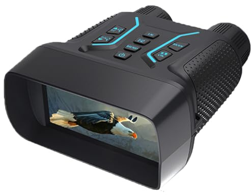 Swevix 4K Nachtsichtgerät, 7-Stufen IR, 400m Vollständige Dunkelheit, 8X Digitalzoom, 4.5'' HD Display, 4500mAh Wiederaufladbar (Nachtsichtgeräte*1)