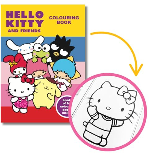 Hello Kitty and Friends Malbuch, Sanrio Fans, Hello Kitty Merchandise, Malbücher für Hello Kitty Fans [saddle_stitch] Alligator Books