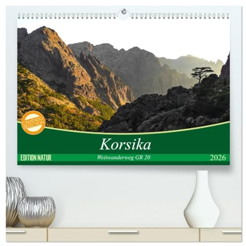 Korsika - Weitwanderweg GR 20 (hochwertiger Premium Wandkalender 2026 DIN A2 quer), Kunstdruck in Hochglanz: Der beliebteste und wohl auch ... jeden Bergwanderer! (CALVENDO Orte)