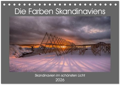 Die Farben Skandinaviens (Tischkalender 2026 DIN A5 quer), CALVENDO Monatskalender: Eindrucksvolle Lichtstimmungen Skandinaviens (CALVENDO Natur)