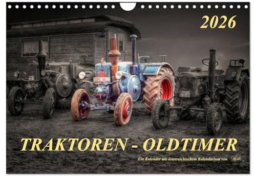 Traktoren - Oldtimer (Wandkalender 2026 DIN A4 quer), CALVENDO Monatskalender: Peter Roder - eine Sammlung seiner faszinierenden Bilder nostalgischer Traktoren (CALVENDO Technologie)
