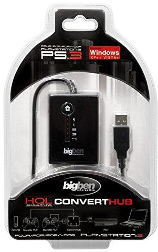 Adaptateur manette PS2 pour PS3 / PC avec hub 3 ports USB