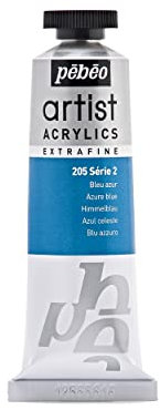 Artist Acrylics von Pebeo Ölfarbe, 37 ml, azurblau