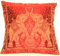 Kashmir Handicrafts Rot Indische Banarasi Seide Deko Kissenbezüge 40 cm x 40 cm, Extravaganten Elefant Design für Sofa & Bett Dekokissen, Kissenhülle aus Indien (Angebot gültig nur für EIN Woche)