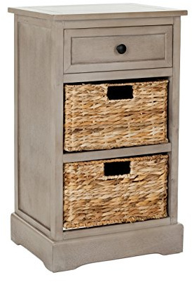Safavieh Contemporary Wooden Accent Table, in Vintage Grey, 40 X 33 X 70.1