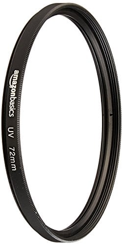 Amazon Basics 72 mm Runder UV-Schutzfilter für klarere Bilder, Schützt vor Staub, Schmutz und Kratzern