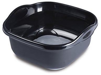 Addis Soft touch Washing Up Bowl, Black/Grey, 9L, 516437