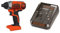 BLACK+DECKER BDCIM18N-XJ Avvitatore a Impulsi + BDC1A-QW Caricabatterie Rapido