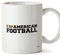 Hippowarehouse I Love American Football Printed Mug Cup Ceramic 10oz