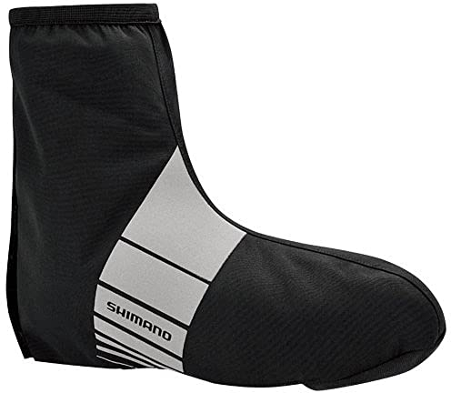 SHIMANO Copriscarpe impermeabili unisex per adulti, colore nero, taglia L, Nero , Large
