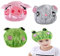 FineInno 3 Pezzi Cuffia da Doccia Cartoon Bambini Doccia Caps Animale Doppio Strato Cappello Doccia Bath Hat Impermeabile Cuffie Capelli
