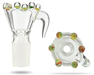 Budawi® extra Stabiler Glaskopf 18,8 mm Flutschkopf transparent bunt