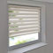 Sonnenschutz-HH - Doppelrollo Klemmfix ohne Bohren Vario Seitenzug Duorollo AUSSENMAß Breite 75 x 230 cm Höhe - Leinen-Struktur Creme